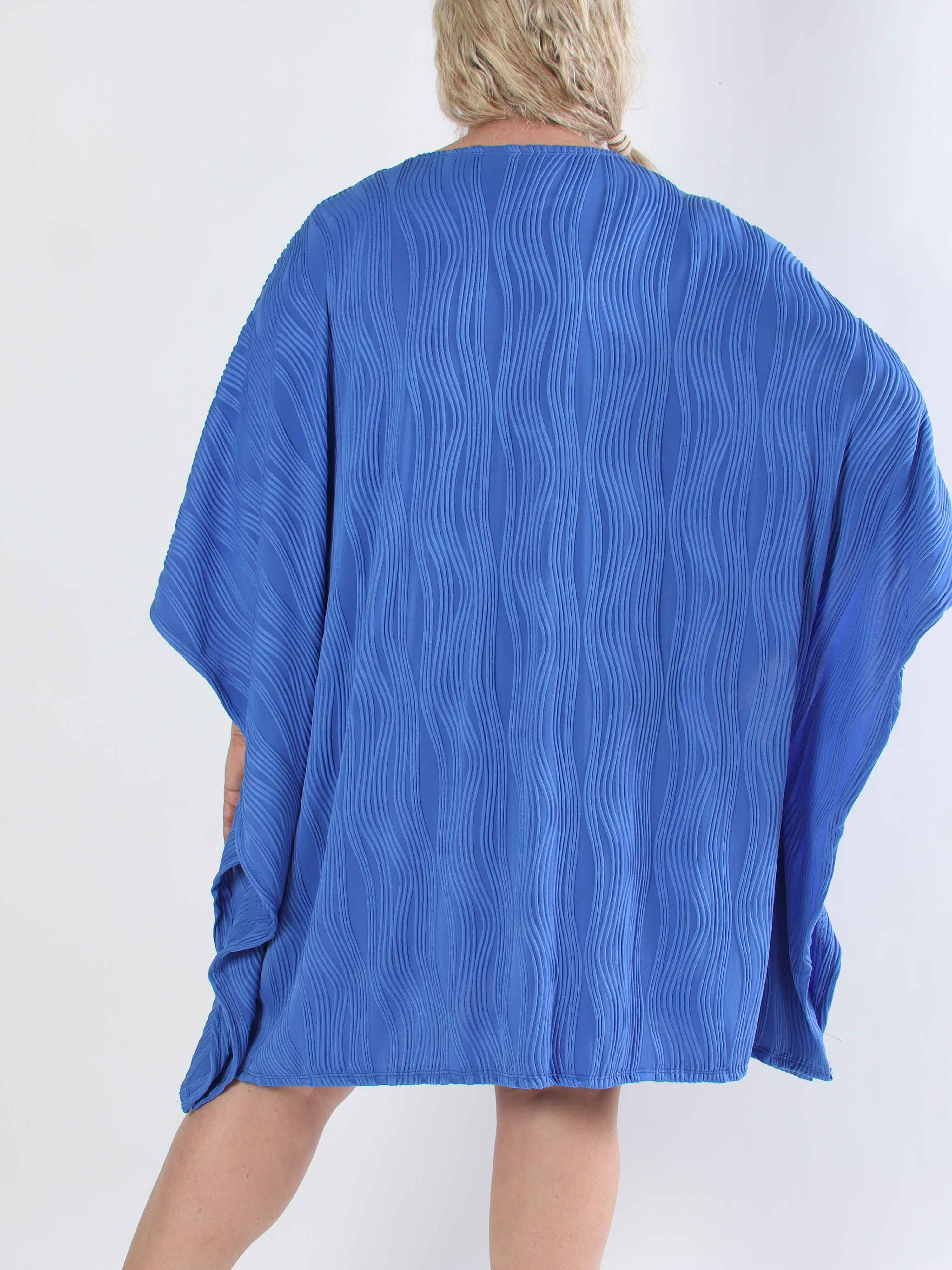 Kaja - Elastisk plus size tunika i blødt rillet stof